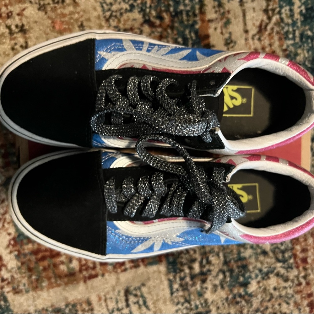 EUC multicolored Vans